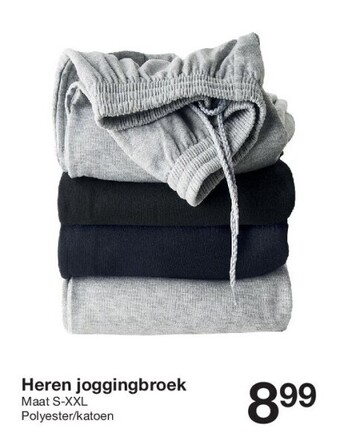 Zeeman Heren joggingbroek aanbieding