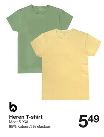 Zeeman Heren t-shirt aanbieding