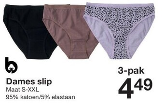 Zeeman Dames slip aanbieding
