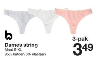 Zeeman Dames string aanbieding