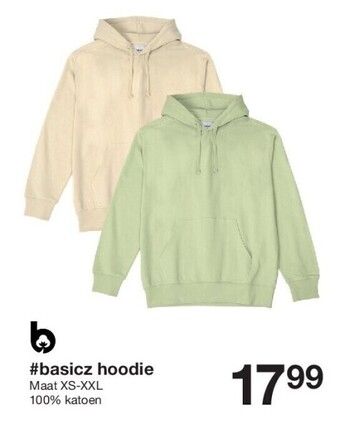 Zeeman Basicz hoodie aanbieding