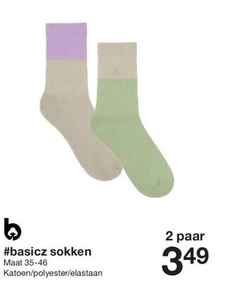 Zeeman Basicz sokken aanbieding