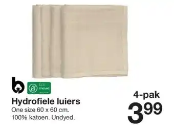 Hydrofiele luiers