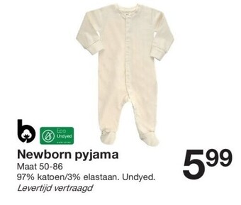 Zeeman Newborn pyjama aanbieding