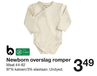 Zeeman Newborn overslag romper aanbieding