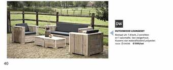 Dreamland Dutchwood loungeset aanbieding