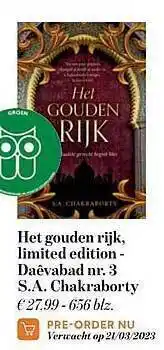 Het gouden rijk, limited edition - daêvabad s.a. chakraborty