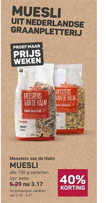 Meesters van de halm muesli