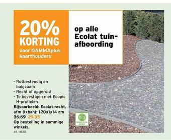 GAMMA Ecolat tuinafboording aanbieding