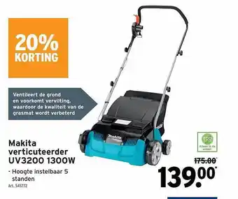 GAMMA Makita verticuteerder aanbieding