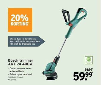 GAMMA Bosch trimmer aanbieding