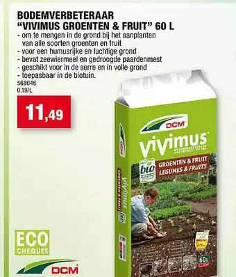 Hubo Bodemverbeteraar aanbieding