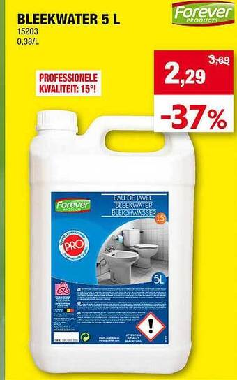 Hubo Bleekwater 5l aanbieding
