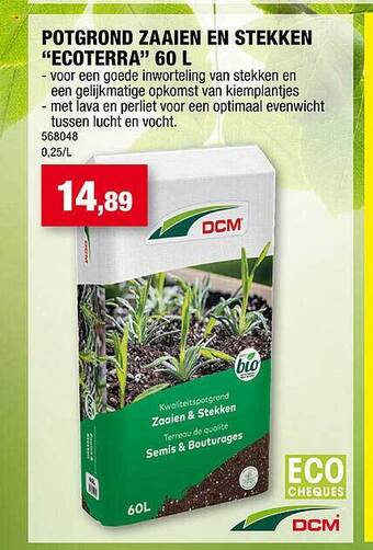 Hubo Potgrond zaaien en stekken aanbieding