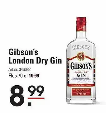 Gibson's london dry gin