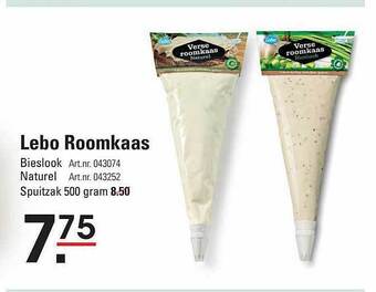 Sligro Lebo roomkaas aanbieding
