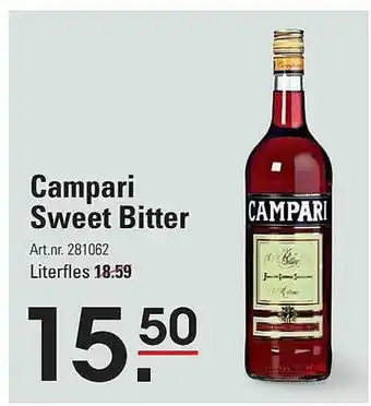 Campari sweet bitter