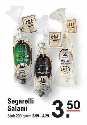 Sligro Segarelli salami aanbieding