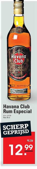 Sligro Havana club rum especial aanbieding
