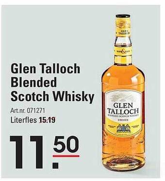 Sligro Glen talloch blended scotch whisky aanbieding