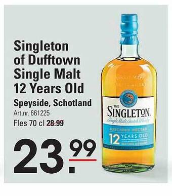Singleton of dufftown single malt 12 years old