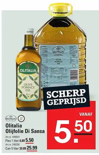 Olitalia olijfolie di sansa