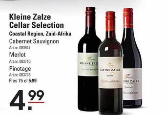 Sligro Kleine zalze cellar selection aanbieding