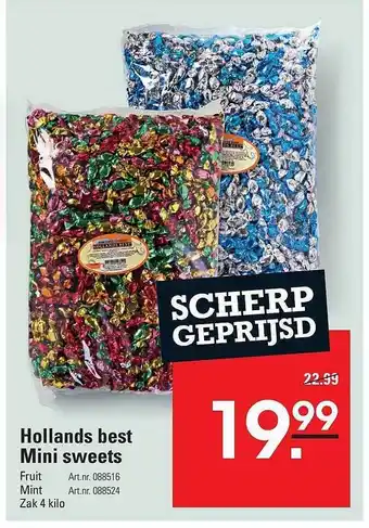 Sligro Hollands best mini sweets aanbieding