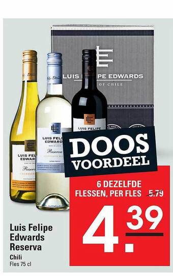 Sligro Luis felipe edwards reserva aanbieding