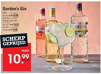 Sligro Gordon's gin aanbieding