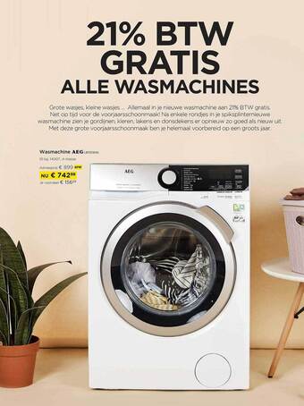 Molecule Wasmachine aeg aanbieding
