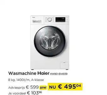 Molecule Wasmachine haier aanbieding