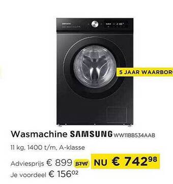 Molecule Wasmachine samsung aanbieding