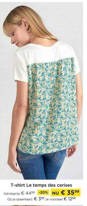 Molecule T-shirt le temps des cerises aanbieding