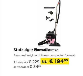 Molecule Stofzuiger numatic aanbieding