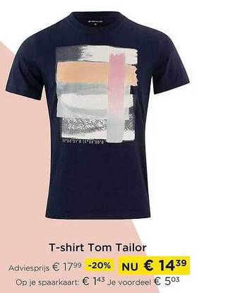 Molecule T-shirt tom tailor aanbieding