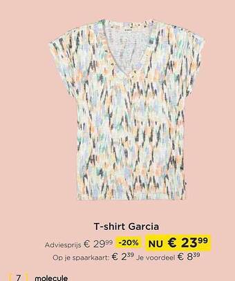 Molecule T-shirt garcia aanbieding
