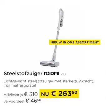 Roidmi R10 steelstofzuiger