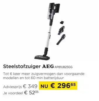 Molecule AEG AP81UB25GG steelstofzuiger aanbieding