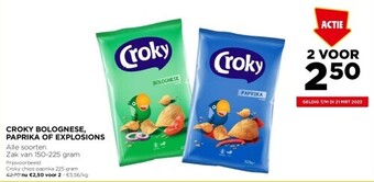 Jumbo Croky bolognese, paprika of explosions aanbieding