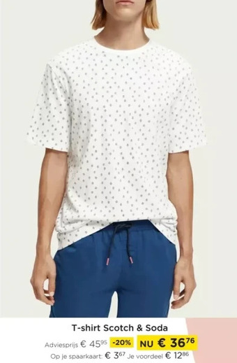 Molecule T-shirt scotch & soda aanbieding
