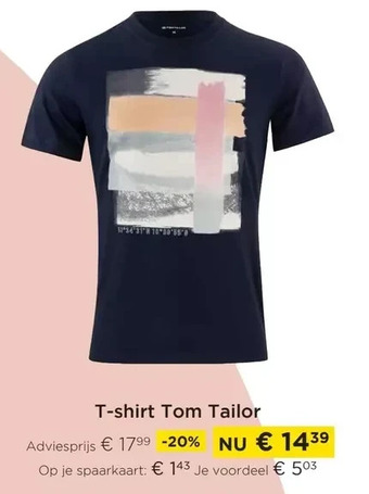Molecule T-shirt tom tailor aanbieding