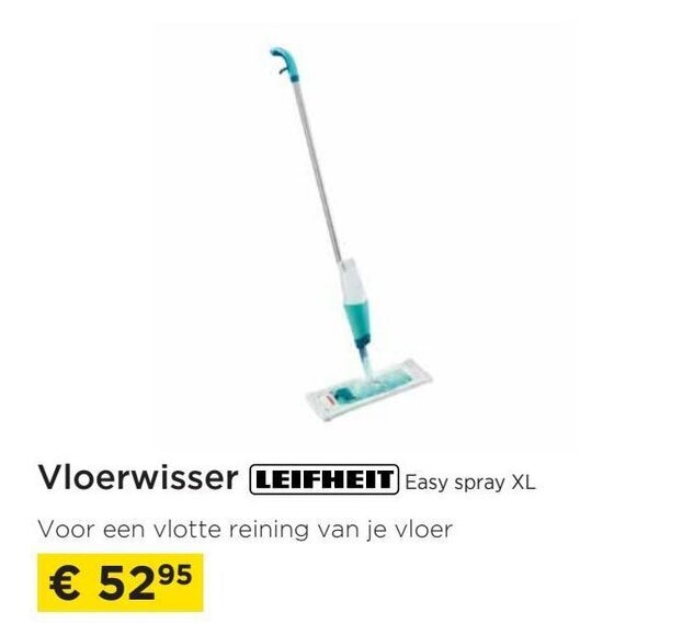 Leifheit vloerwisser easy spray XL promotie bij Molecule