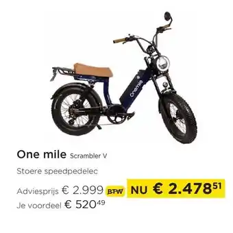 Molecule One mile scrambler V aanbieding