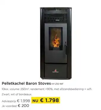 Baron stoves pelletkachel HY-Z10-WF