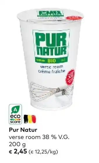 Bio Planet Pur natur verse room 38% V.G. 200g aanbieding