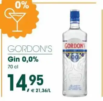 Gordon's gin 0,0% 70cl