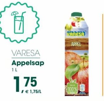 Prik en Tik Varesa appelsap 1L aanbieding