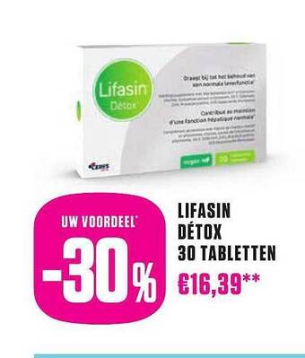 Lifasin détox 30 tabletten