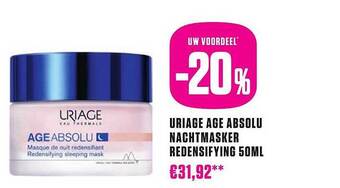 Uriage âge absolu nachtmasker redensifying 50ml
